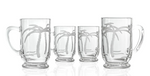 Palm Tree Glassware Set/4