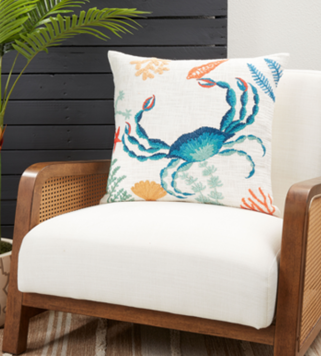 Fancy Crab Pillow Cover