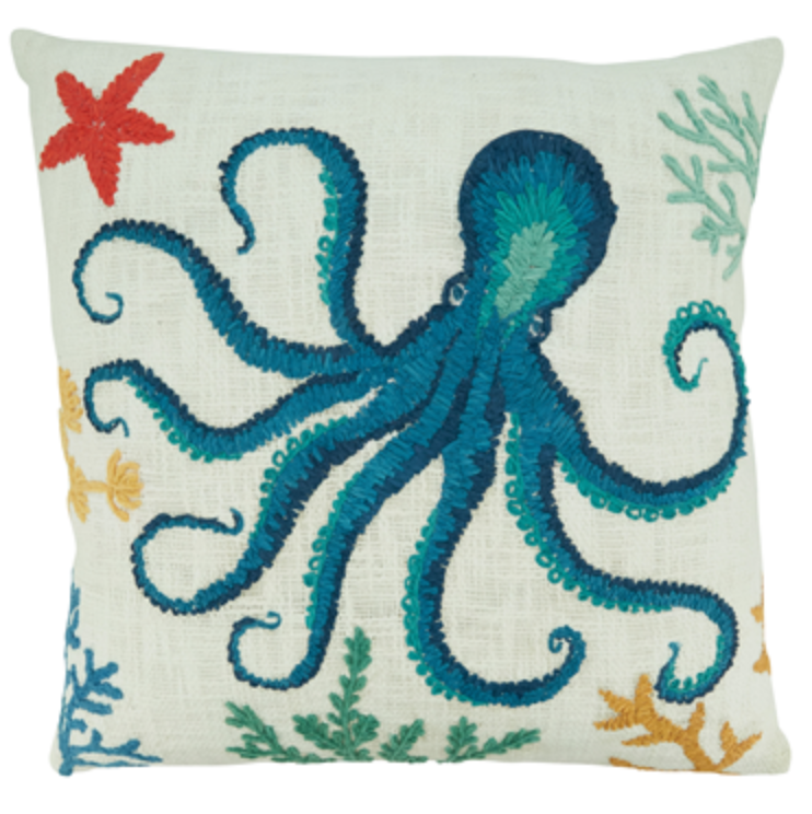 Fancy Octopus Pillow Cover