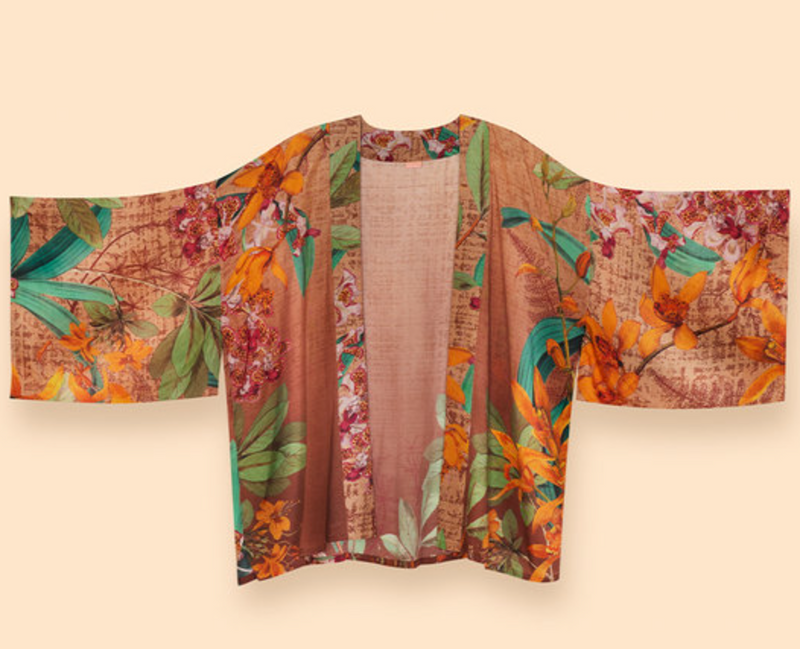 Kimono Jacket Botany Bliss Taupe