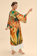 Kimono Gown Painted Palms