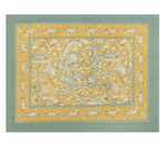 Table Linens La Mer Aqua & Citrine