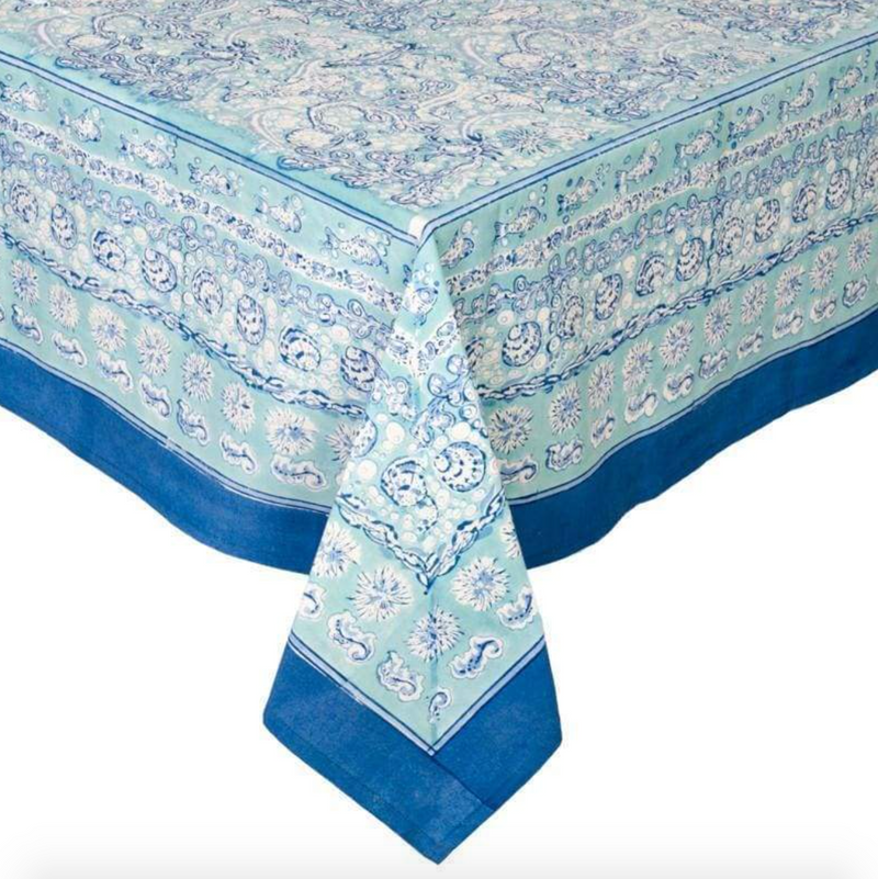 Table Linens La Mer Aqua