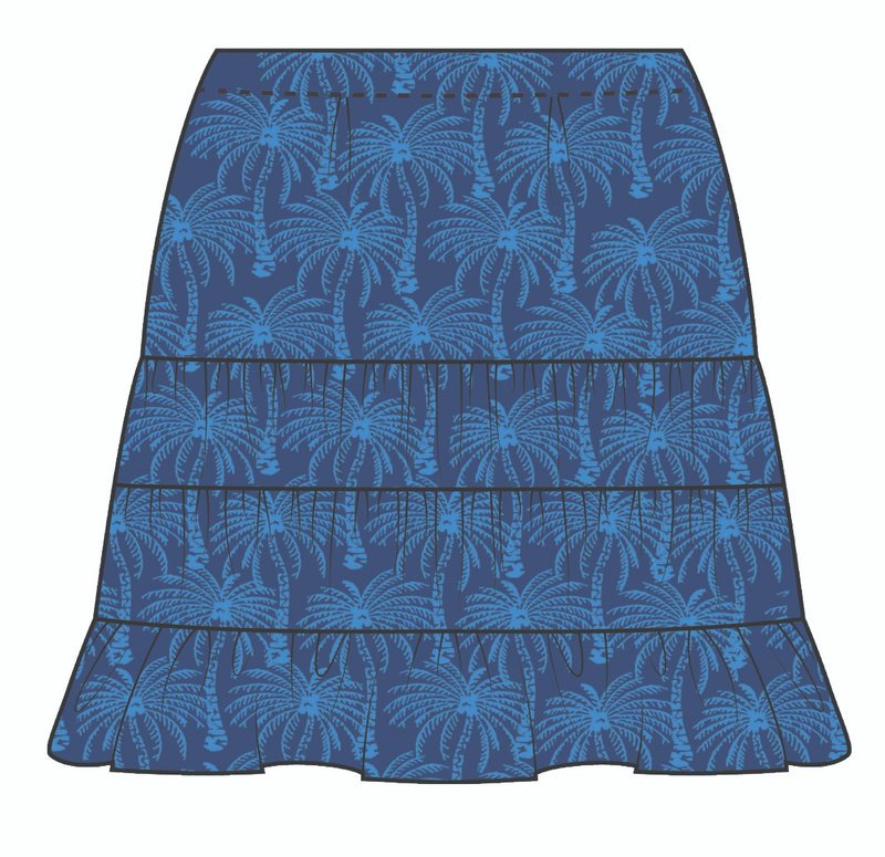 Palm Block Skirt