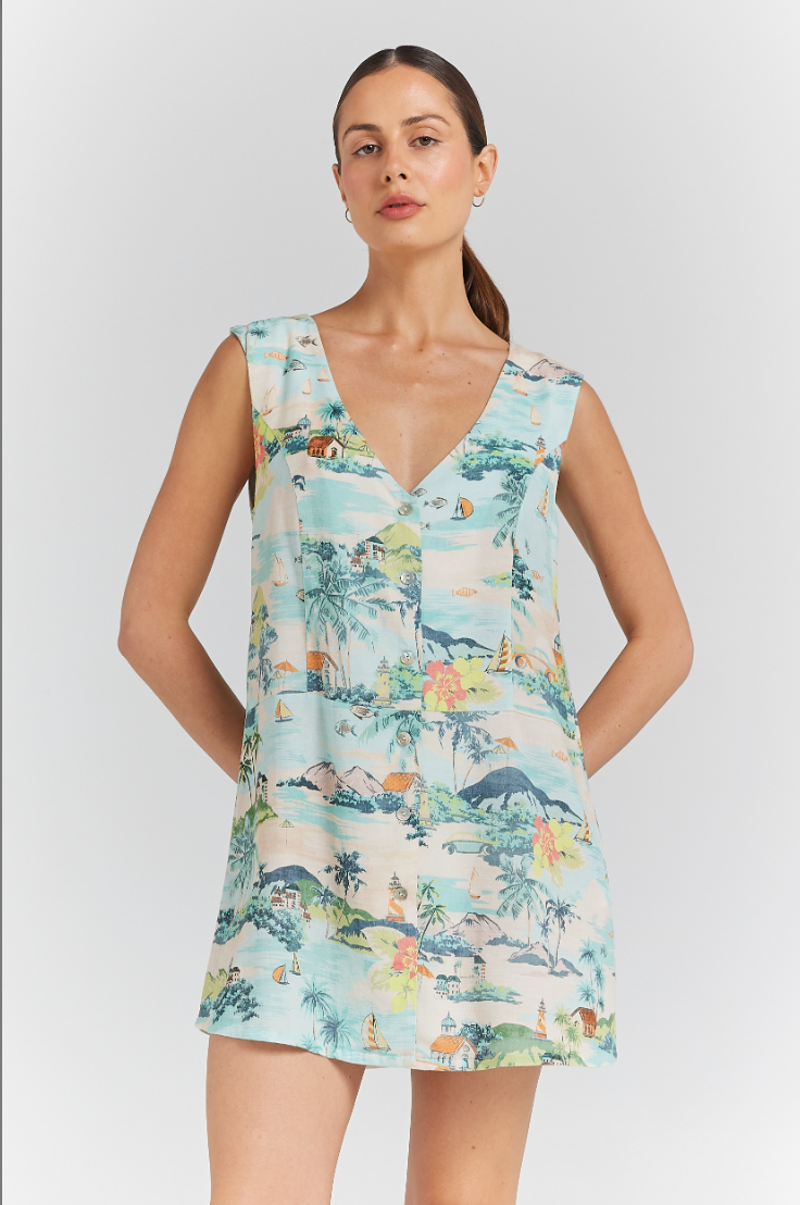 Holiday Button Up Dress
