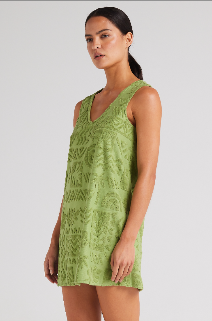 Mai Tai Tunic Dress Palm
