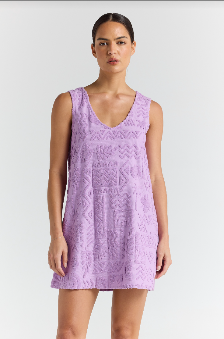 Mai Tai Tunic Dress Lilac