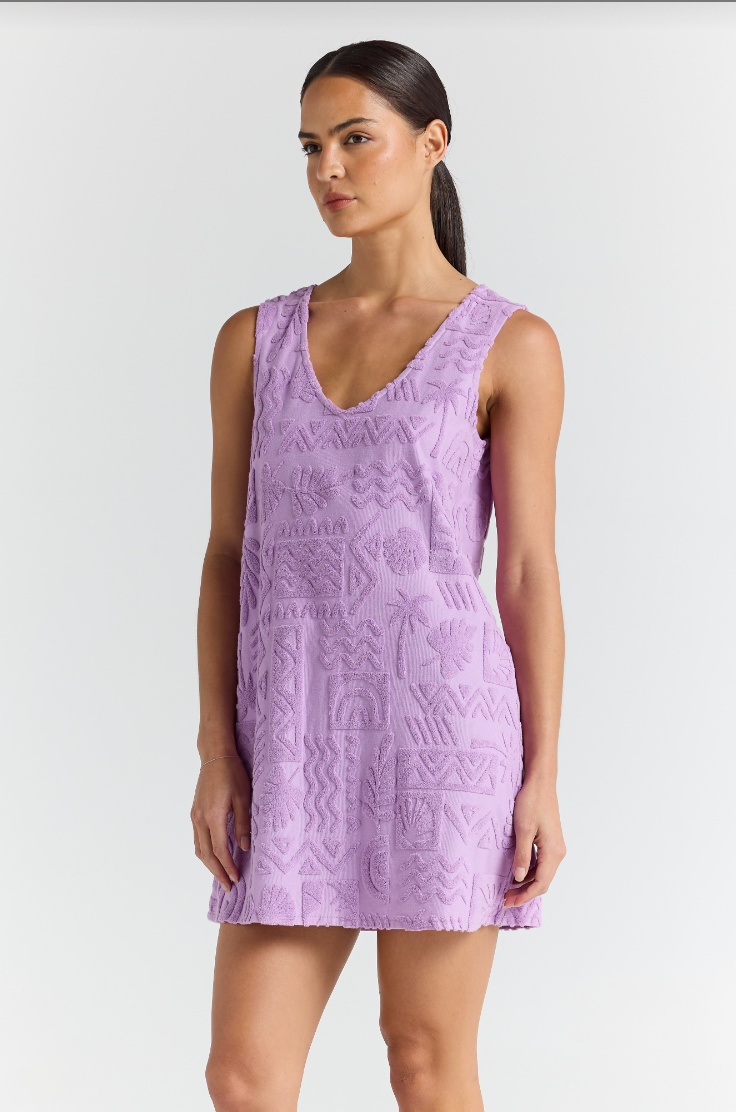 Mai Tai Tunic Dress Lilac