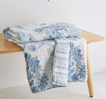 Quilted Throw Coral Landing