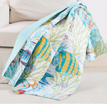 Quilted Throw Beach Walk