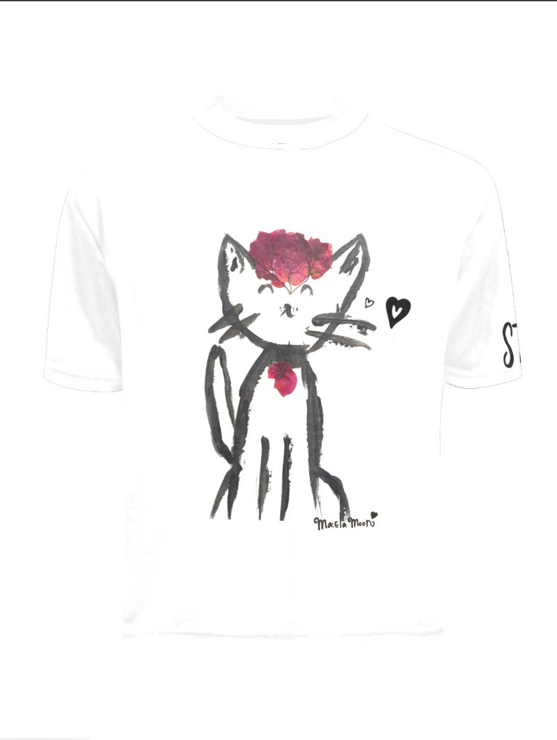 Flower Cat T-Shirt Kids