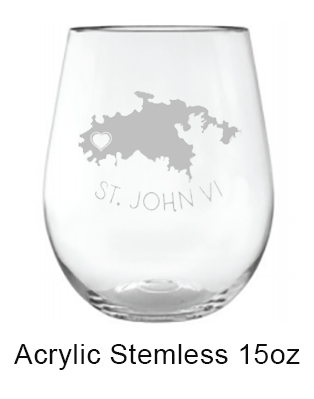 St. John Etched Glass Set/4