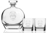 Sugar Skull Glassware Set/4
