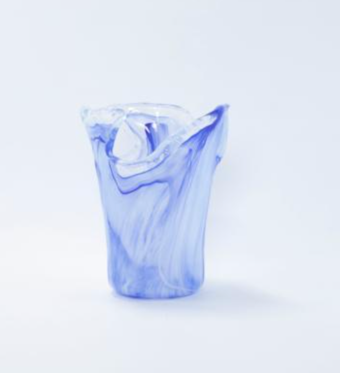 Onda Glass Cobalt Small Vase