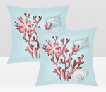 Red Coral Pillow Cover Set/2