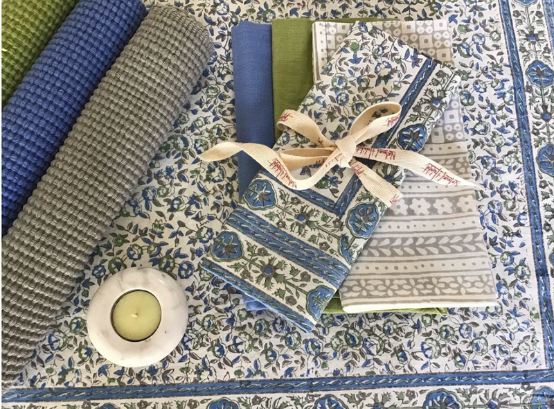 Table Linens Cornwall Blue