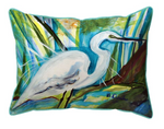 Great Egret Pillow