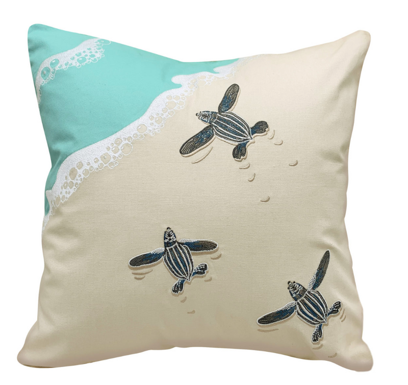 Sea Turtle Scurry Pillow