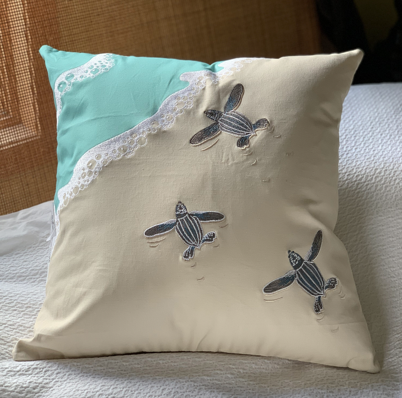 Sea Turtle Scurry Pillow