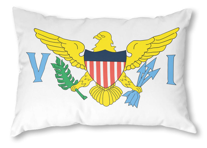 VI Flag Pillow Cover