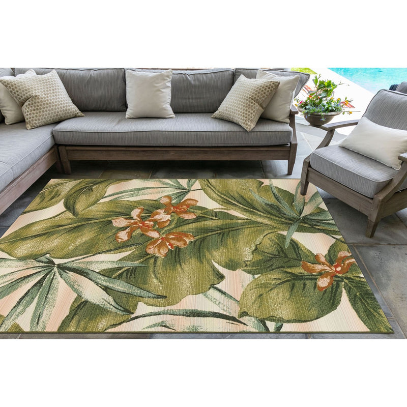 Marina Tropical Leaf Indoor/Outdoor Rug